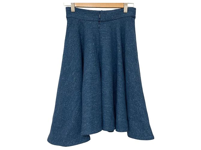 Autre Marque Falda de tweed KEITA MARUYAMA Azul - vista 2