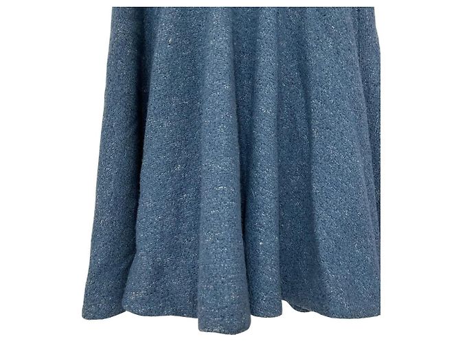 Autre Marque Falda de tweed KEITA MARUYAMA Azul - vista 3