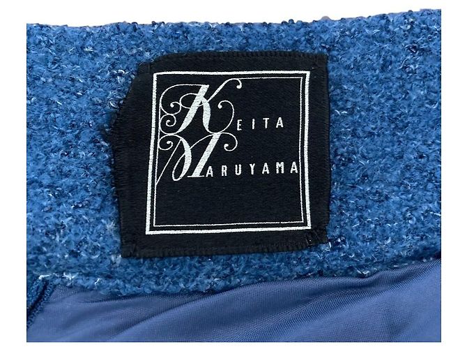 Autre Marque Falda de tweed KEITA MARUYAMA Azul - vista 4
