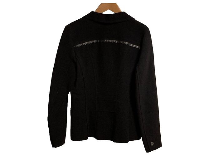 Autre Marque Chaqueta de lana i BLUES Negro - vista 2