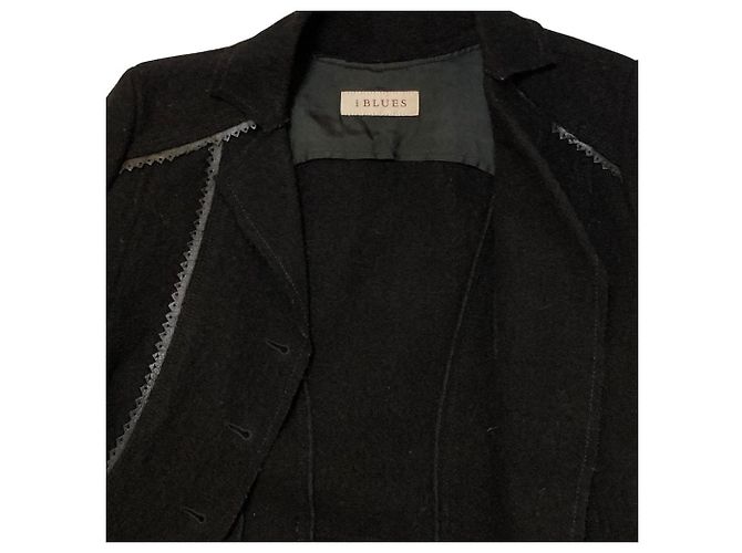 Autre Marque Chaqueta de lana i BLUES Negro - vista 3