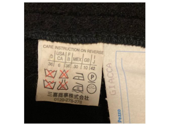 Autre Marque Chaqueta de lana i BLUES Negro - vista 6