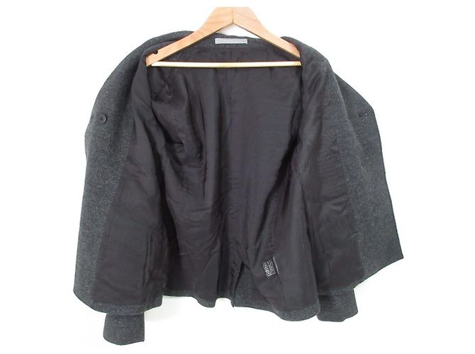 Chaqueta theory luxe BRITISH HERRINGBONE BLAIRE Castaño Gris antracita - vista 4