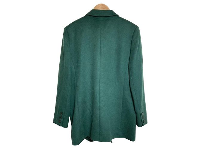 Autre Marque Chaqueta cruzada Leilian 100% Cashmere Verde - vista 2