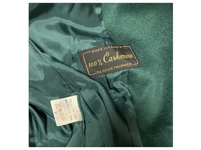 Autre Marque Chaqueta cruzada Leilian 100% Cashmere Verde - vista 4