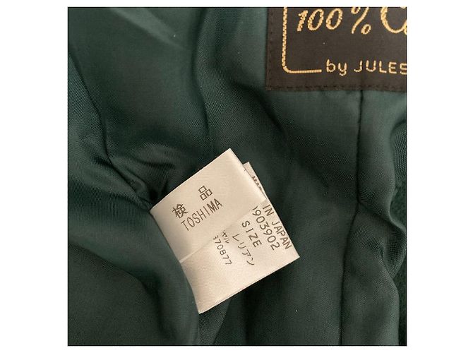 Autre Marque Chaqueta cruzada Leilian 100% Cashmere Verde - vista 6