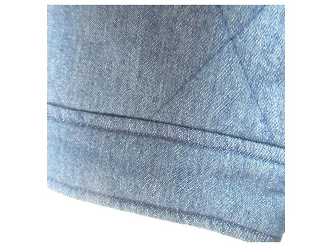 Autre Marque REDYAZEL Denim Quilted Coat Blue - view 5