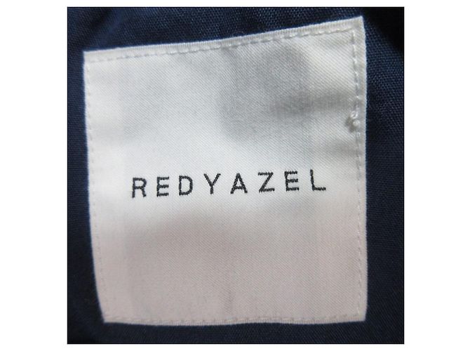 Autre Marque REDYAZEL Denim Quilted Coat Blue - view 7