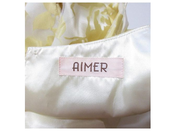 Autre Marque AIMER Organza-Kleid Gelb - Ansicht 10