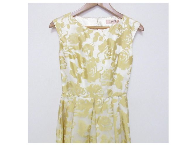 Autre Marque AIMER Organza-Kleid Gelb - Ansicht 3