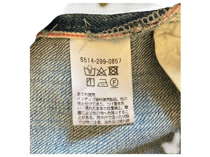 Autre Marque Pantalones de satén denim Drawer Azul Caqui - vista 5