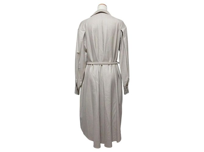 Autre Marque support surface Long Sleeve Shirt Dress Beige - view 2