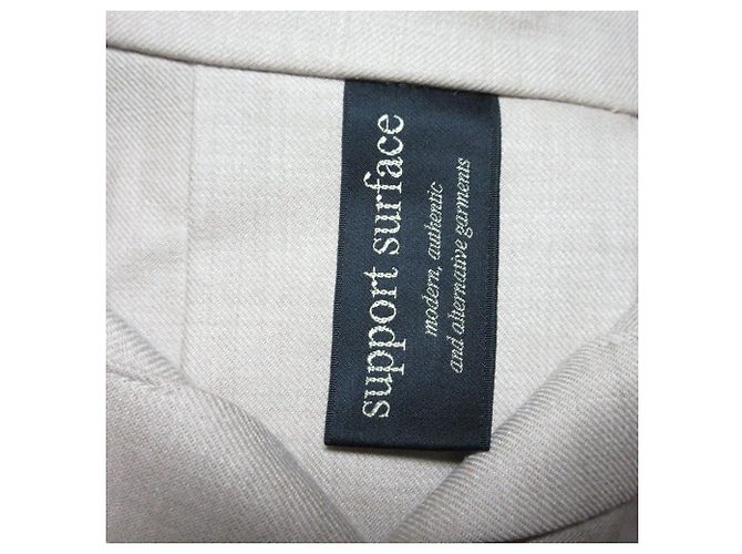 Autre Marque support surface Long Sleeve Shirt Dress Beige - view 7