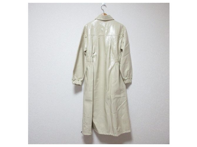 Autre Marque Abrigo largo de cuero ecológico SeaRoomlynn Beige - vista 2