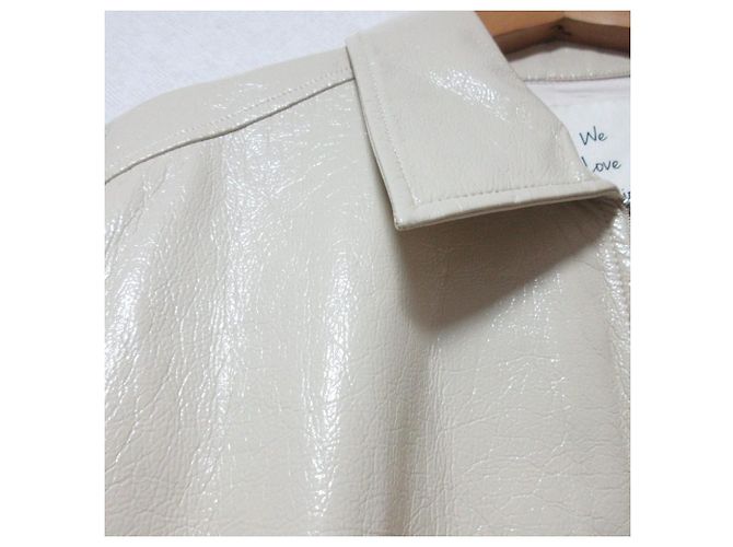 Autre Marque Abrigo largo de cuero ecológico SeaRoomlynn Beige - vista 3