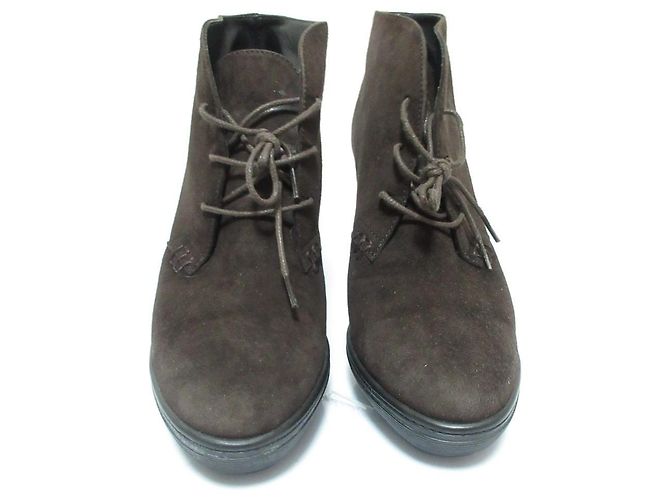 Botines cortos Tod's Gommini de ante Castaño - vista 5