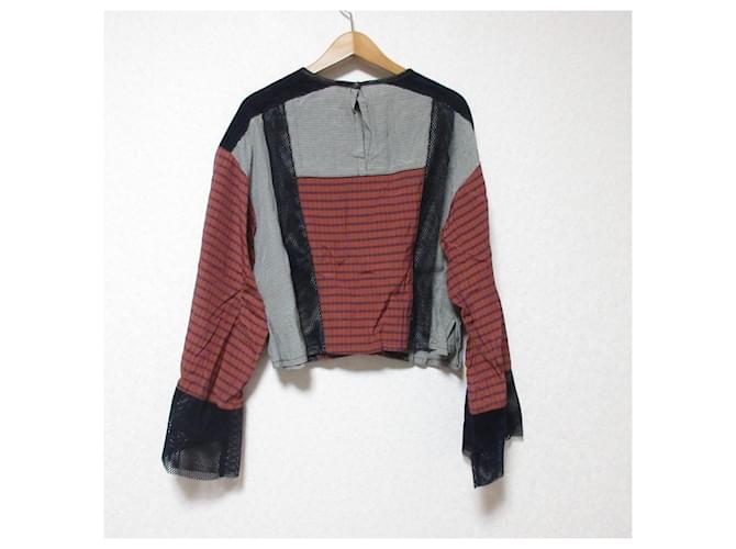Autre Marque CITY Patchwork-Bluse Braun - Ansicht 2