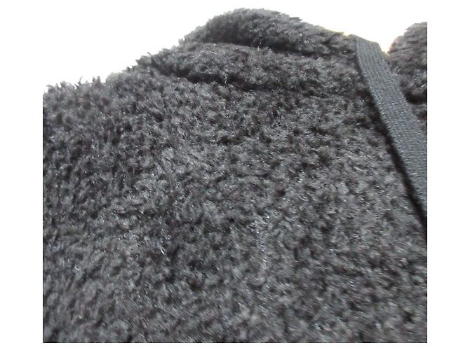 Autre Marque CLANE Boa Strick-Hoodie Schwarz - Ansicht 3