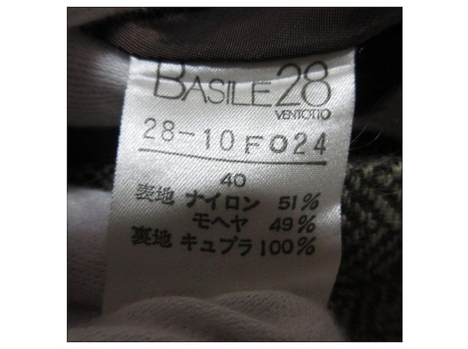 Autre Marque BASILE28 Conjunto 2-en-1 de Tweed con Cuello de Visón Castaño - vista 16