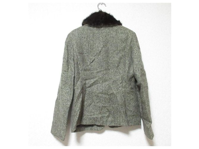 Autre Marque BASILE28 Conjunto 2-en-1 de Tweed con Cuello de Visón Castaño - vista 3