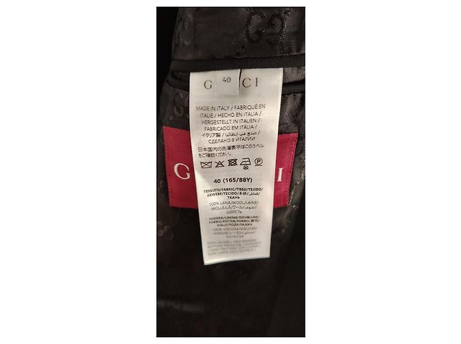GUCCI WOOL-BLEND JACKET Black - view 3