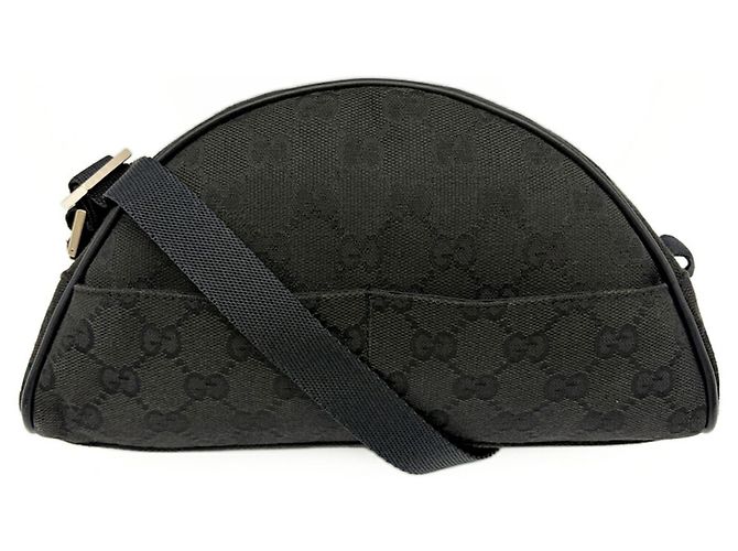 Pouch Gucci GG Canvas Nero - vista 2