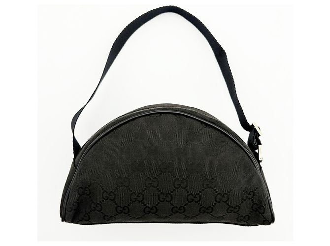 Pouch Gucci GG Canvas Nero - vista 3