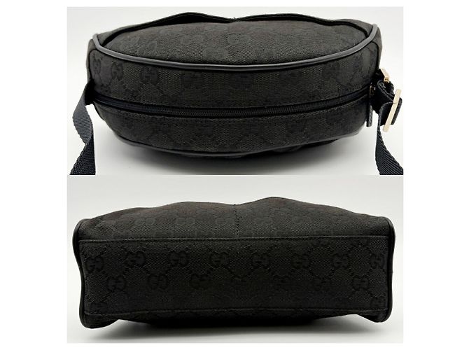Pouch Gucci GG Canvas Nero - vista 4