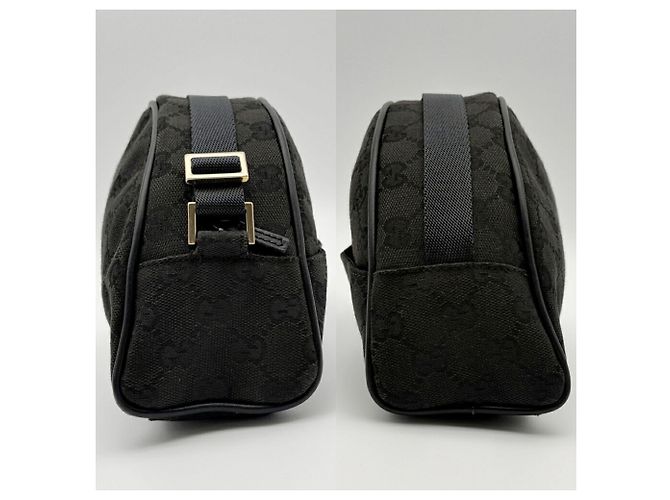 Pouch Gucci GG Canvas Nero - vista 5