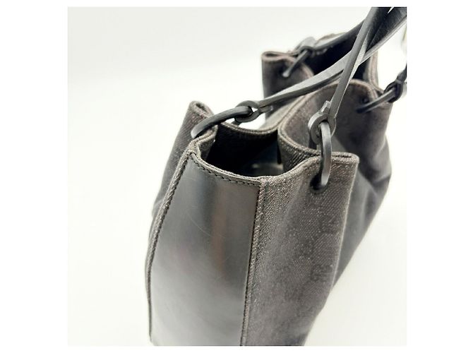 Borsa Tote Gucci GG Canvas Nero - vista 10