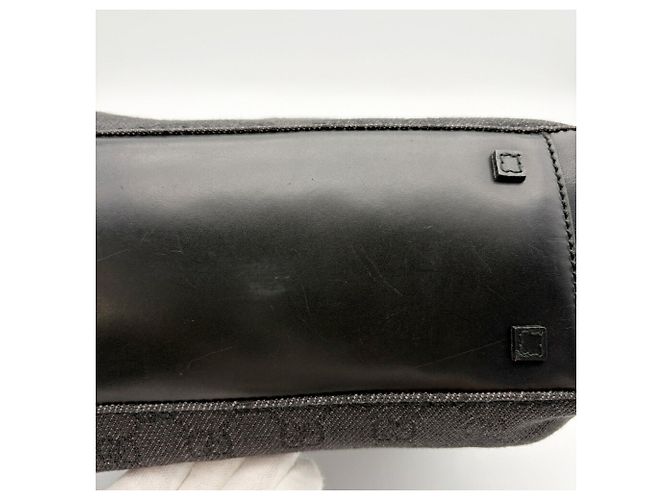Borsa Tote Gucci GG Canvas Nero - vista 12
