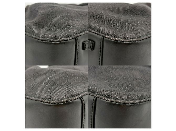 Borsa Tote Gucci GG Canvas Nero - vista 13