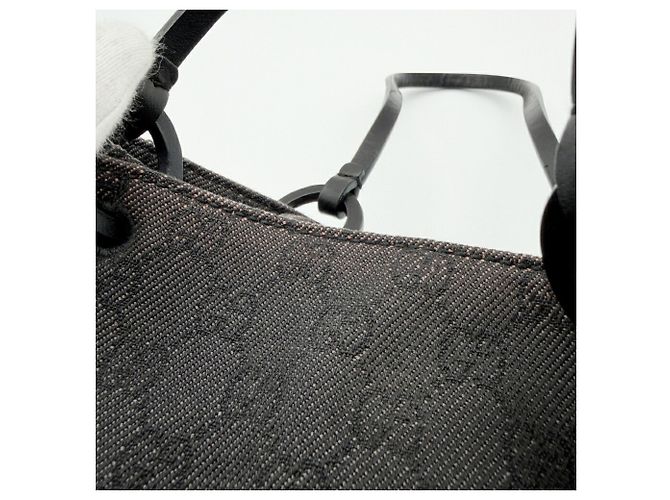 Borsa Tote Gucci GG Canvas Nero - vista 14