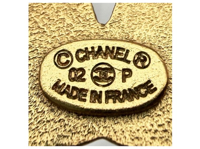 Chanel Coco Mark Brosche Golden Lila - Ansicht 8