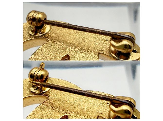 Chanel Coco Mark Brosche Golden Lila - Ansicht 9