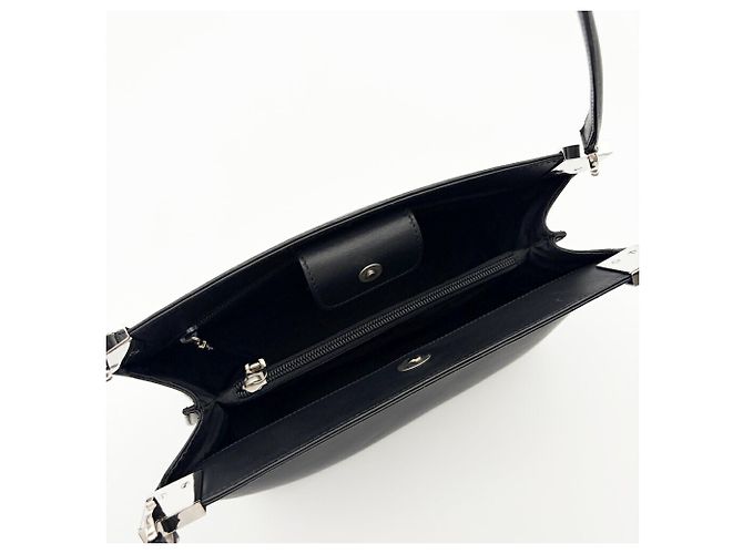 Borsa a tracolla Salvatore Ferragamo Gancini Nero - vista 16