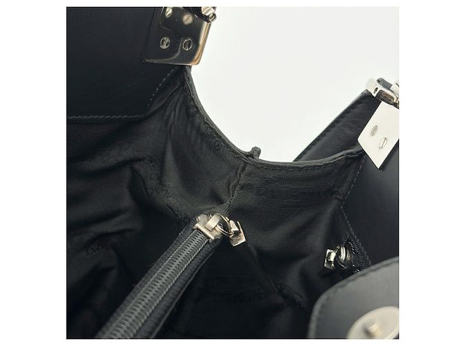Borsa a tracolla Salvatore Ferragamo Gancini Nero - vista 20