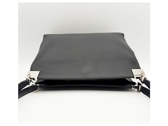 Borsa a tracolla Salvatore Ferragamo Gancini Nero - vista 6