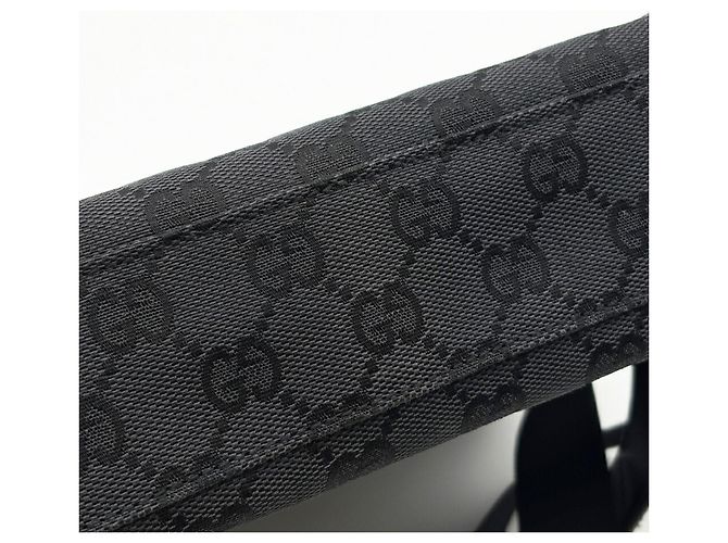 Zaino Gucci nero in tela GG e nylon - vista 13
