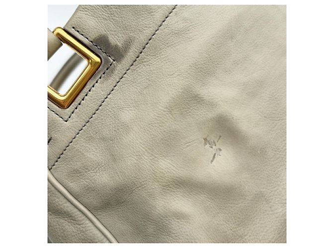 Borsa a tracolla in pelle Prada BN2245 in Grayish Grigio - vista 15