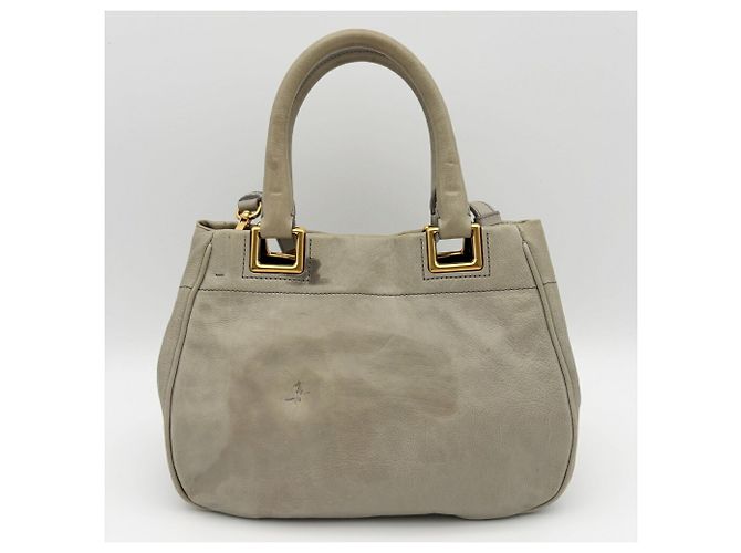 Borsa a tracolla in pelle Prada BN2245 in Grayish Grigio - vista 3