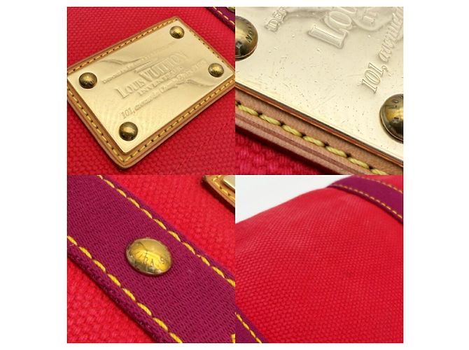 Borsa a tracolla Louis Vuitton Antigua Busas PM Canvas Rosso - vista 14