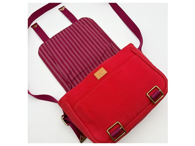 Borsa a tracolla Louis Vuitton Antigua Busas PM Canvas Rosso - vista 16