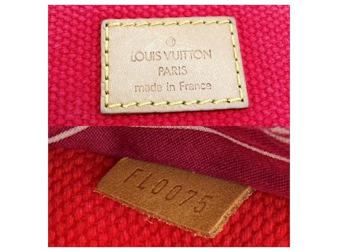 Borsa a tracolla Louis Vuitton Antigua Busas PM Canvas Rosso - vista 20