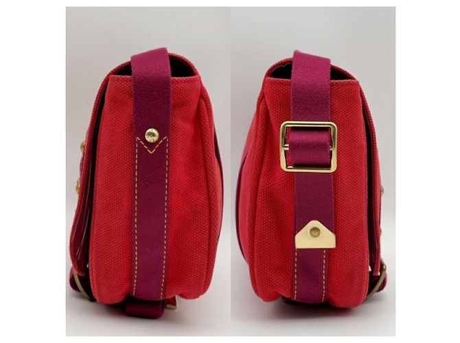 Borsa a tracolla Louis Vuitton Antigua Busas PM Canvas Rosso - vista 5