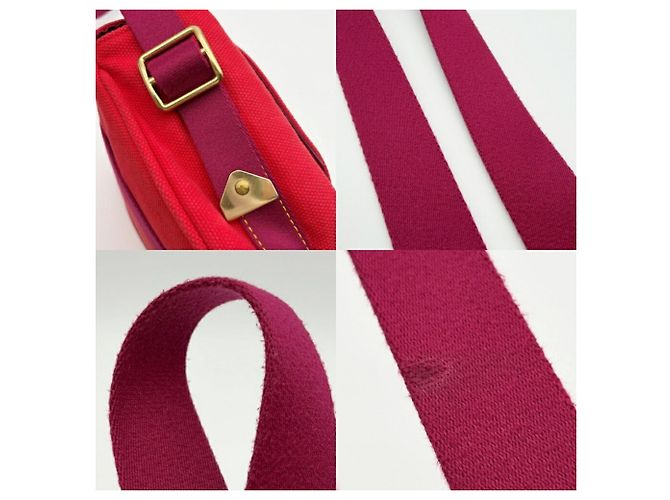 Borsa a tracolla Louis Vuitton Antigua Busas PM Canvas Rosso - vista 8