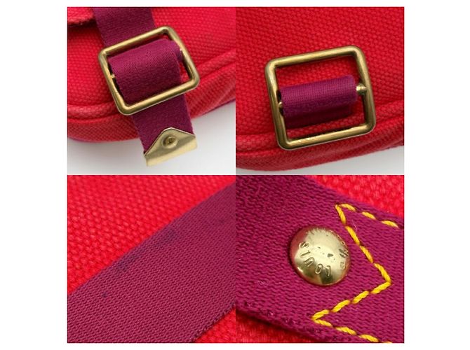 Borsa a tracolla Louis Vuitton Antigua Busas PM Canvas Rosso - vista 9