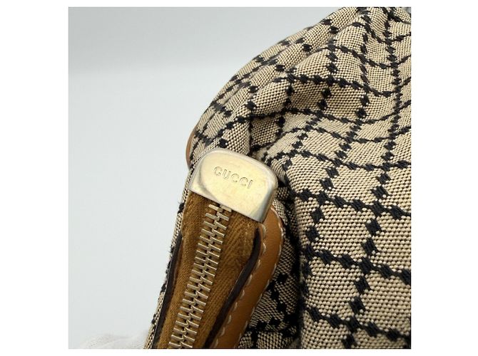 Borsa a tracolla Gucci Diamante Sukey da donna Marrone - vista 13
