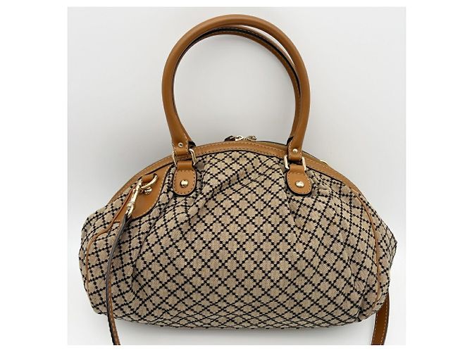Borsa a tracolla Gucci Diamante Sukey da donna Marrone - vista 2