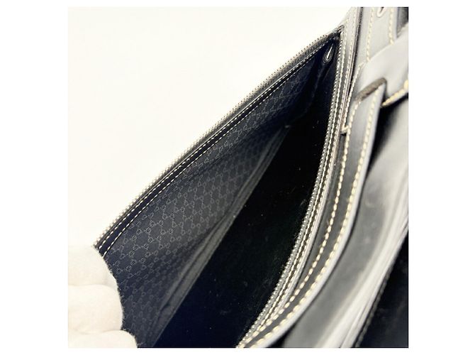Borsa Tote in pelle nera da donna Gucci Nero - vista 21
